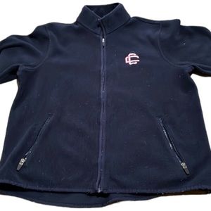 CENTRAL CATHOLIC navy fleece zip sweatshirt by LAND’S END